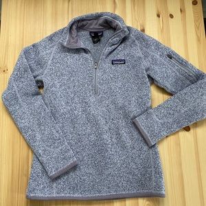 Patagonia Light Purple 1/4 Zip Fleece